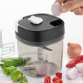 Handy chopper and slicer for fruits, vegetables, and cheese with a 600ML capacity