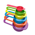 Set of 6 plastic measuring spoons in different sizes